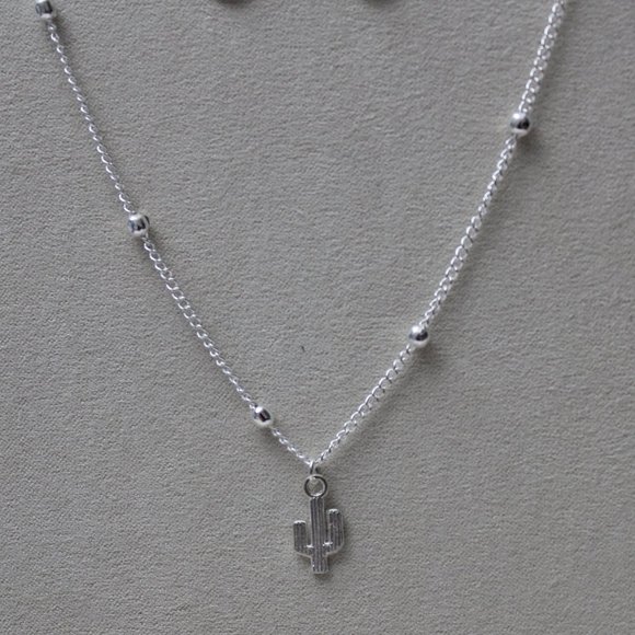 Triple Chain Silver 925 Necklace With Charms N27 - Picture 3 of 4